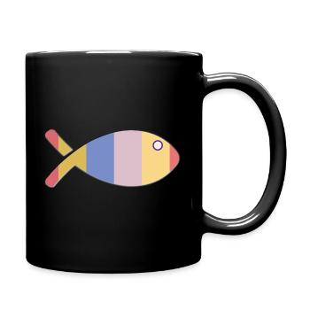 POISSON. MEMOIRE. SARDINE. POISSON D'AVRIL. MER - Mug uni - noir - Droite