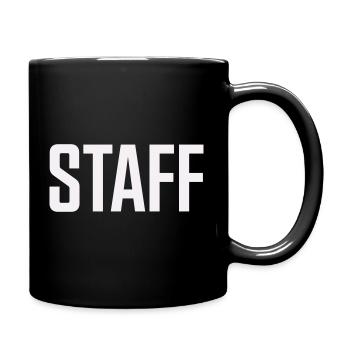 Staff - Tasse einfarbig - Schwarz - Rechts