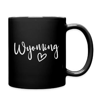 Wyoming Heart Women's Love Wyoming - Tasse einfarbig - Schwarz - Rechts