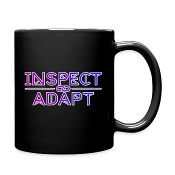 Inspecter & Adapter, T-shirt Agile Coach Scrum - Mug uni - noir - Droite
