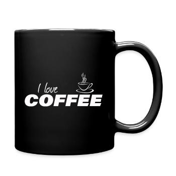 i love coffee - Full Colour Mug - black - Right