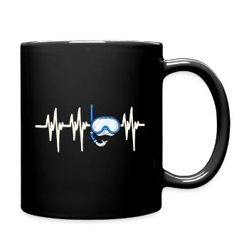Heartbeat Diver - Full Colour Mug - black - Right