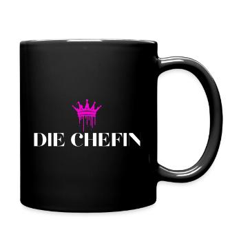 Die Chefin Krone Chefin Geschenke - Full Colour Mug - black - Right