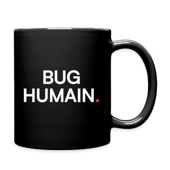 Human Bug Modern Humor Fatigue - Full Colour Mug - black - Right