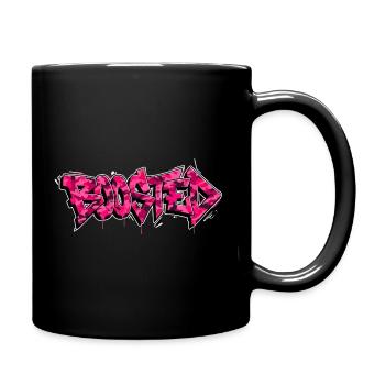 Boosted Tuning Auto Turbo Szene Fan Shirt Sticker - Tasse einfarbig - Schwarz - Rechts
