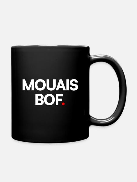 YES WELL. – Minimalist humor reaction - Full Colour Mug - black