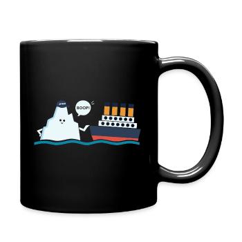 Titanic Funny Titanic and Ic-eberg Boop Parody - Full Colour Mug - black - Right