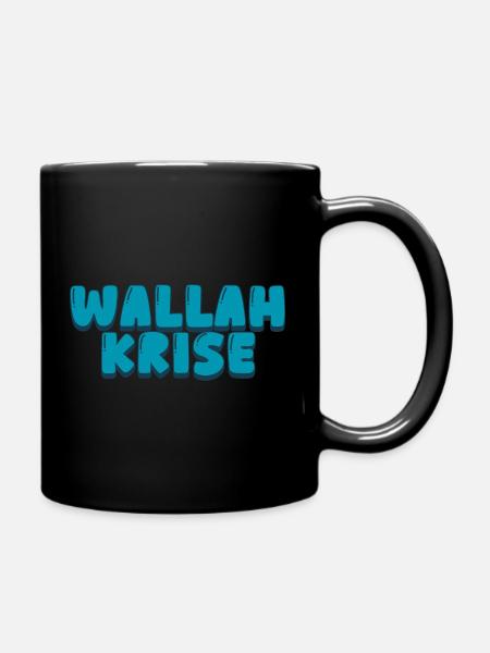 wallah krise - Tasse einfarbig - Schwarz
