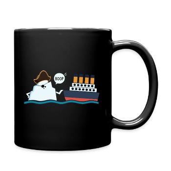 Titanic Funny Titanic Ic-eberg Pirate Boop Parody - Full Colour Mug - black - Right