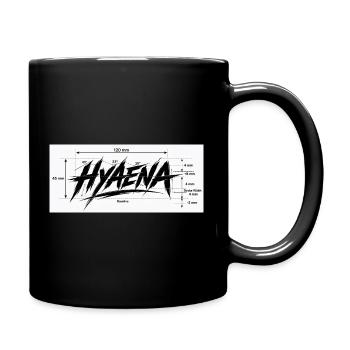 Hyena Aggressive Lettering - Full Colour Mug - black - Right