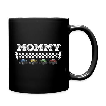 Conception de l’écrou tout-terrain de maman Monster Truck - Mug uni - noir - Droite