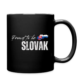 Stolzer Slowake, ich liebe die Slowakei - Tasse einfarbig - Schwarz - Rechts