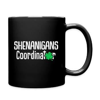 Koordinatorin für Spielereien - Tasse einfarbig - Schwarz - Rechts
