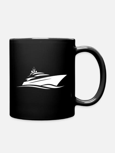 Yacht - Tasse einfarbig - Schwarz