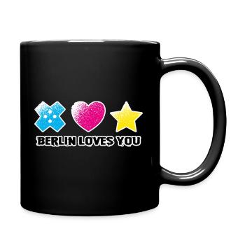 BLY - Iconic Symbols - Grunge - Tasse einfarbig - Schwarz - Rechts