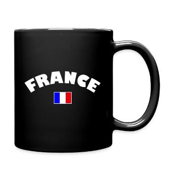 France drapeau français - Mug uni - noir - Droite