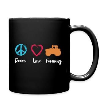 Agriculture Paix Amour - Mug uni - noir - Droite