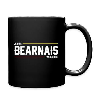 Je Suis Bearnais Pas Basque T-Shirt Cadeau Humour - Mug uni - noir - Droite