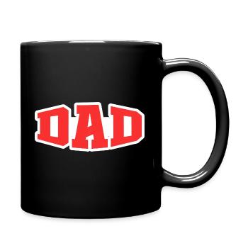 Dad - Tasse einfarbig - Schwarz - Rechts