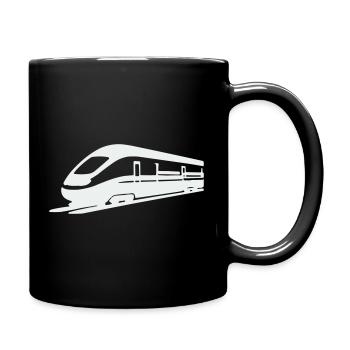 Train Silhouette - Full Colour Mug - black - Right
