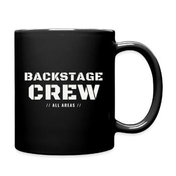 Backstage Crew All Areas Konzert Team Staff Event - Tasse einfarbig - Schwarz - Rechts