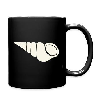 Croquis côtier en spirale - Mug uni - noir - Droite
