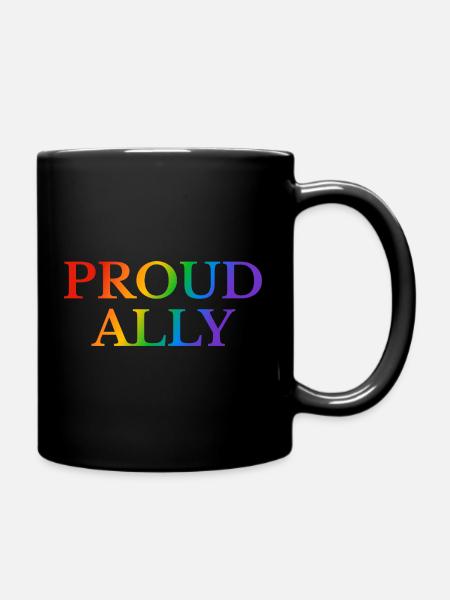 LGBTQ Ally Pride - Tasse einfarbig - Schwarz