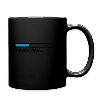 please_wait_2c - Tasse einfarbig - Schwarz - Rechts