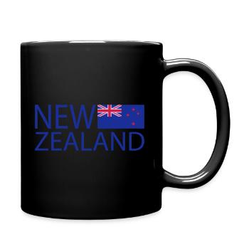 New Zealand - Tasse einfarbig - Schwarz - Rechts