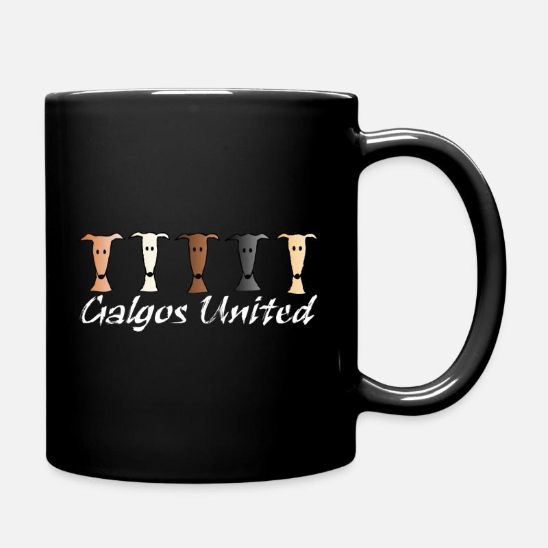 Galgos united - Tasse einfarbig - Schwarz