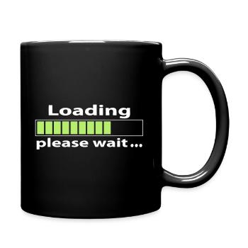 Geek loading logo geek - Mug uni - noir - Droite
