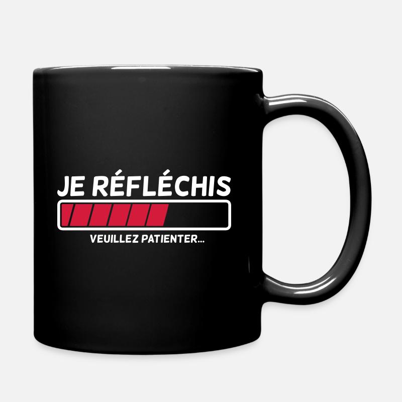 Ich denke nach. - Tasse einfarbig - Schwarz