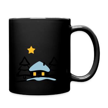 Maison de Noël au Pôle Nord - Mug uni - noir - Droite
