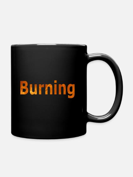 Burning - Full Colour Mug - black