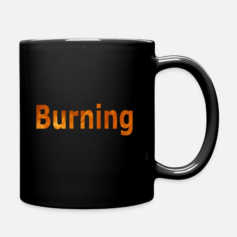 brûlant - Mug uni - noir