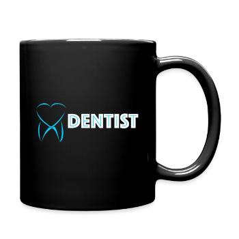 Dentist - Zahnarzt - Tasse einfarbig - Schwarz - Rechts
