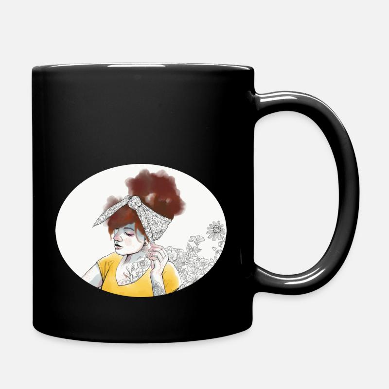 Hairstyle 1 - Tasse einfarbig - Schwarz