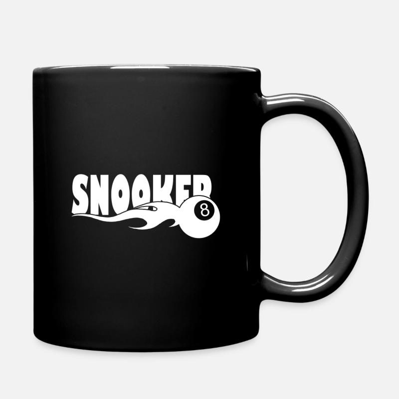 Snooker Billard Pool - Tasse einfarbig - Schwarz