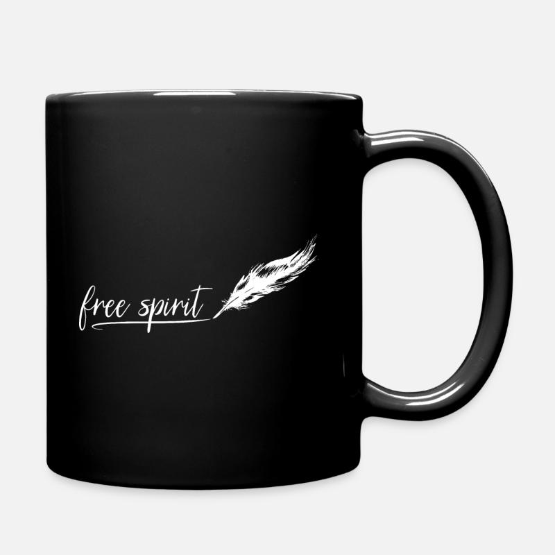 Free Spirit - Tasse einfarbig - Schwarz