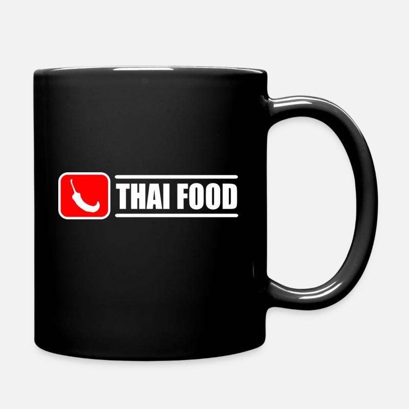 Thai Food Chilly - Tasse einfarbig - Schwarz