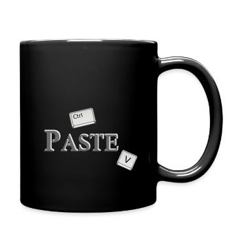 Copy Paste (part2) Partnerlook Friends Geschenk - Tasse einfarbig - Schwarz - Rechts