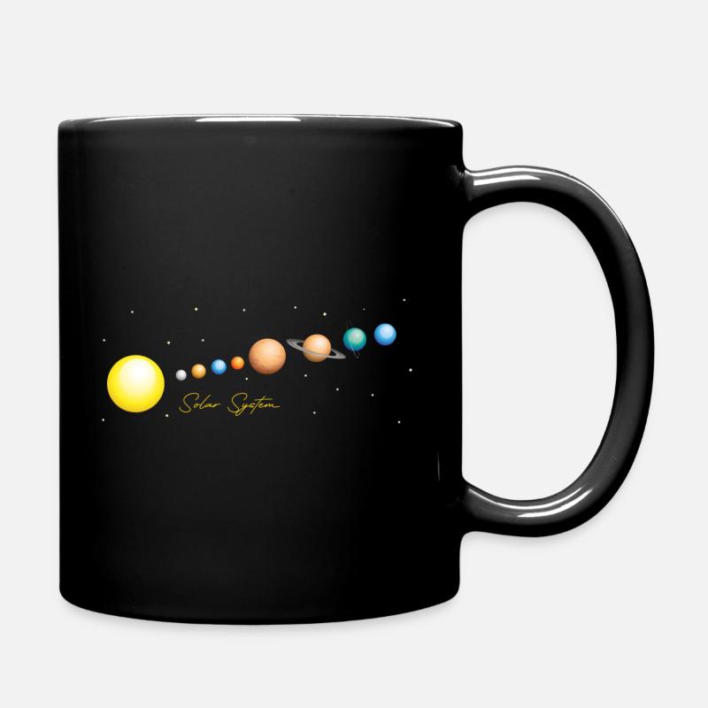 Système solaire - Mug uni - noir