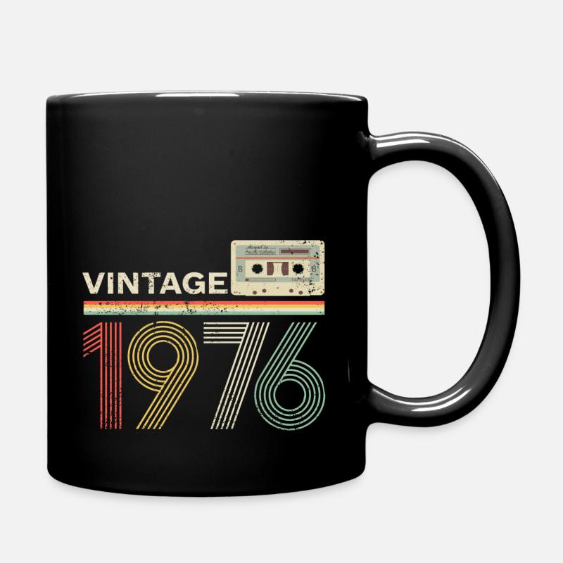 Vintage cassette 1976 - Full Colour Mug - black
