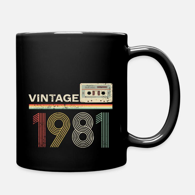 Cassette vintage 1981 - Mug uni - noir