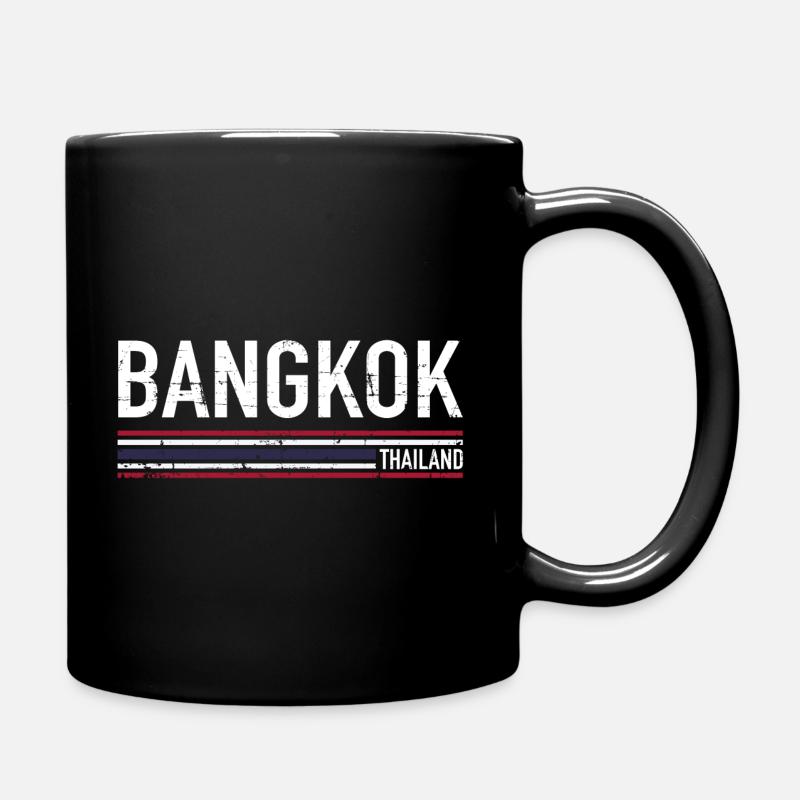 Bangkok - Tasse einfarbig - Schwarz