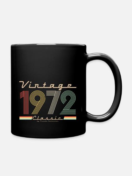 Vintage Classic 1972 - Full Colour Mug - black