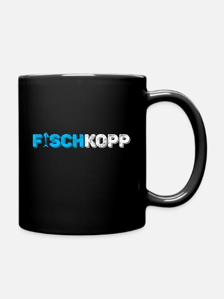 Fischkopp - Tasse einfarbig - Schwarz