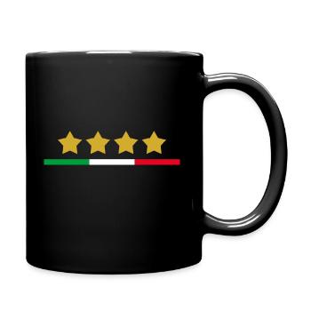 Italie football gagnant champion du monde drapeau jeu - Mug uni - noir - Droite