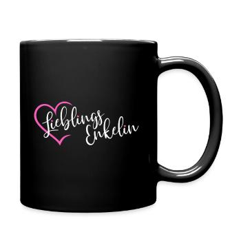 Lieblingsenkelin Lieblings Enkelin - Tasse einfarbig - Schwarz - Rechts