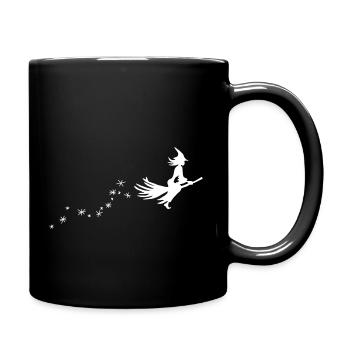Balai de sorcière - Mug uni - noir - Droite